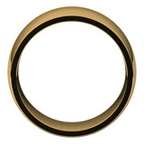 10K Yellow Gold Domed Light Comfort Fit Wedding Band, 10 mm Wide