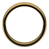 10K Yellow Gold Domed Light Comfort Fit Wedding Band, 6 mm Wide