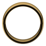 10K Yellow Gold Domed Light Comfort Fit Wedding Band, 8 mm Wide