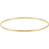 14K Yellow Gold Half Round Bangle Bracelet