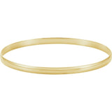 14K Yellow Gold Half Round Bangle Bracelet