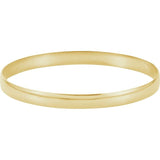 14K Yellow Gold Half Round Bangle Bracelet