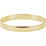 14K Yellow Gold Half Round Bangle Bracelet
