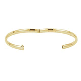 14K Gold 4.75 mm Hinged Bangle Bracelet