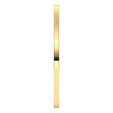 10K Yellow Gold Flat Wedding Band, 1 mm Wide