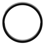 Sterling Silver Flat Wedding Band, 3 mm Wide