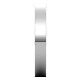 Palladium Flat Wedding Band, 3 mm Wide