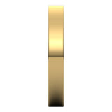 10K Yellow Gold Flat Wedding Band, 3 mm Wide