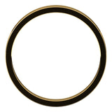 18K Yellow Gold Flat Wedding Band, 2.5 mm Wide