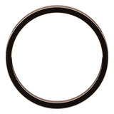 10K Rose Gold Flat Wedding Band, 2.5 mm Wide