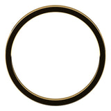 18K Yellow Gold Flat Wedding Band, 2 mm Wide
