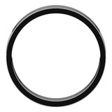 Platinum Flat Wedding Band, 4 mm Wide