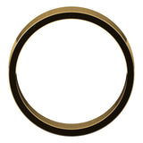 10K Yellow Gold Flat Wedding Band, 6 mm Wide