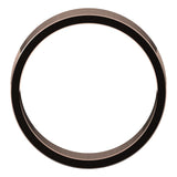 18K Rose Gold Flat Wedding Band, 6 mm Wide
