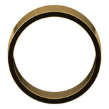 14K Yellow Gold Flat Wedding Band, 10 mm Wide