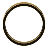 18K Yellow Gold Flat Wedding Band, 5 mm Wide