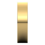 10K Yellow Gold Flat Wedding Band, 5 mm Wide