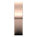 18K Rose Gold Flat Wedding Band, 5 mm Wide