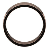 14K Rose Gold Flat Wedding Band, 8 mm Wide