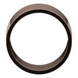 18K Rose Gold Flat Wedding Band, 12 mm Wide