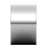 18K White Gold Flat Wedding Band, 12 mm Wide