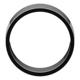 10K White Gold Flat Wedding Band, 9 mm Wide