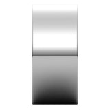 14K White Gold Flat Wedding Band, 9 mm Wide