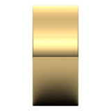 18K Yellow Gold Flat Wedding Band, 9 mm Wide
