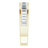 14K Yellow Gold 1 CTW Baguette Diamond Anniversary Band