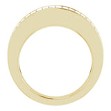 14K Yellow Gold 1 CTW Baguette Diamond Anniversary Band