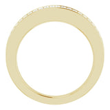 14K Yellow Gold 1/2 CTW Baguette Diamond Anniversary Band