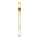 10K Yellow Gold Flat Wedding Band, 1.5 mm Wide