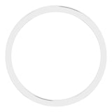 Platinum Flat Wedding Band, 1.5 mm Wide