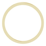 18K Yellow Gold Flat Wedding Band, 1.5 mm Wide