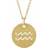 Zodiac Disc 16-18" Necklace