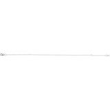14K White Gold 1 mm Solid Cable Chain