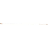 14K Rose Gold 1 mm Solid Cable Chain
